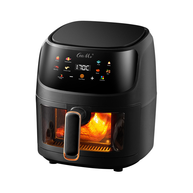 Multifunctional kitchen appliance visual touch screen household three-compartment air fryer
