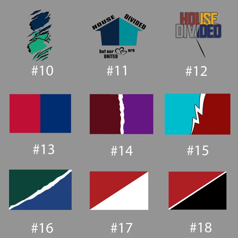 Custom House Divided Shirt