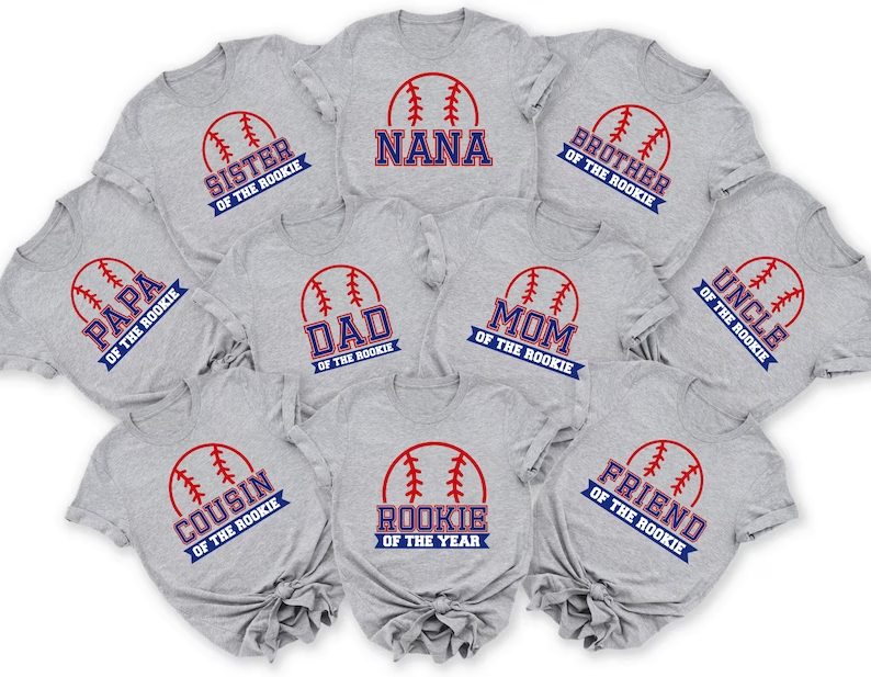 Baseball Rookie Of The Year Custom T-shirt