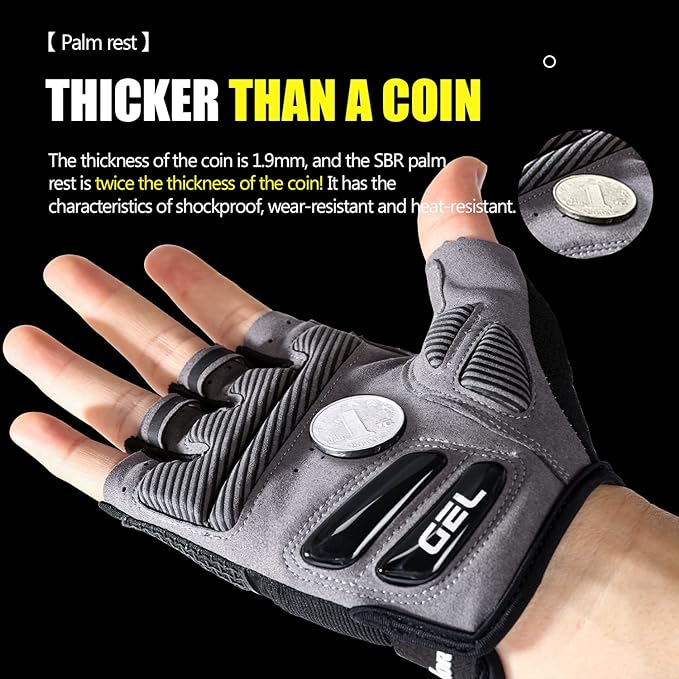 Half-Finger Cycling Gloves With Silicone Grip
