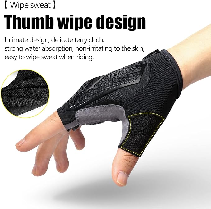 Half-Finger Cycling Gloves With Silicone Grip