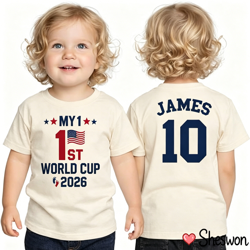Custom First World Cup 2026 Kids T-Shirt