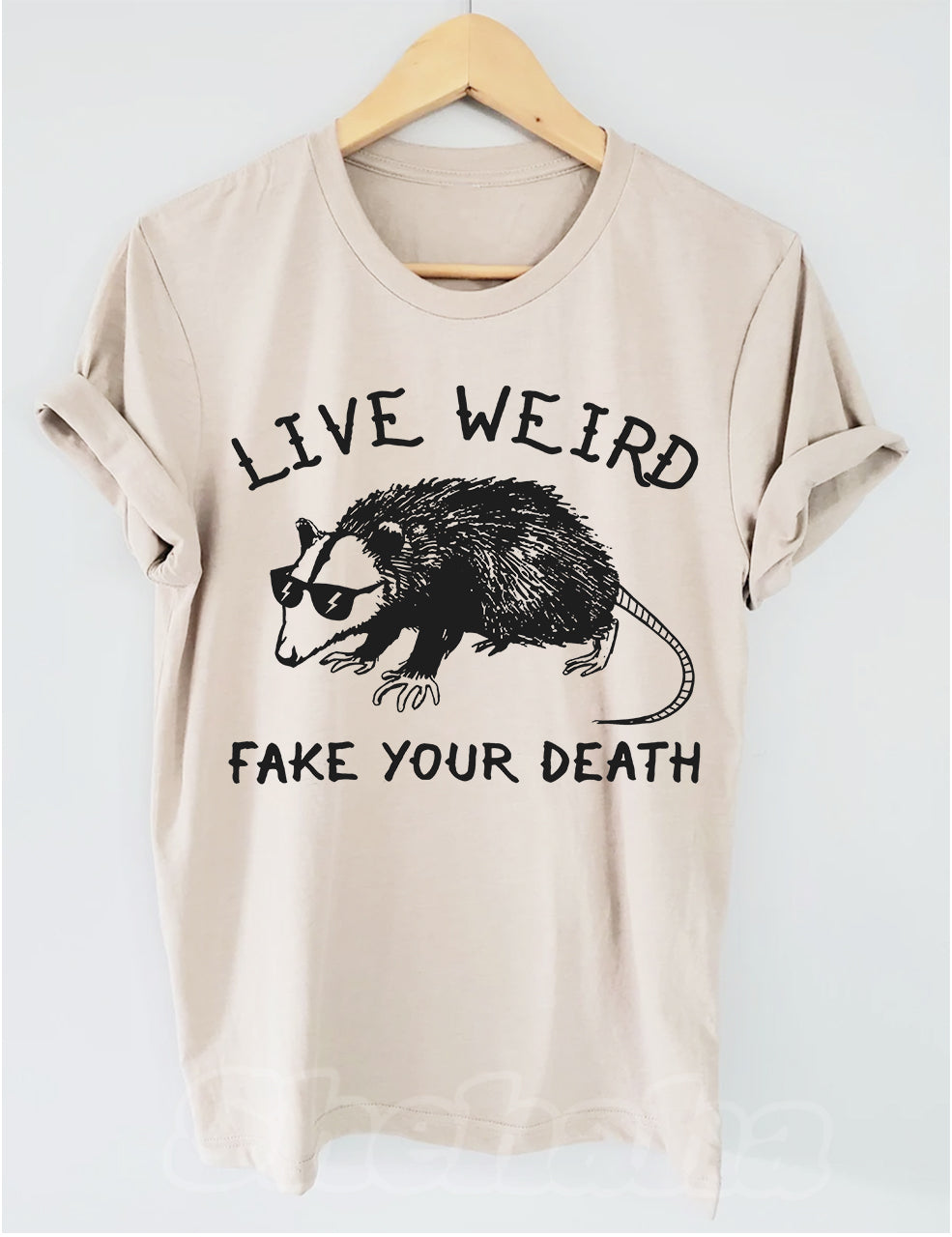 Live Weird Fake Your Death Cool T-shirt