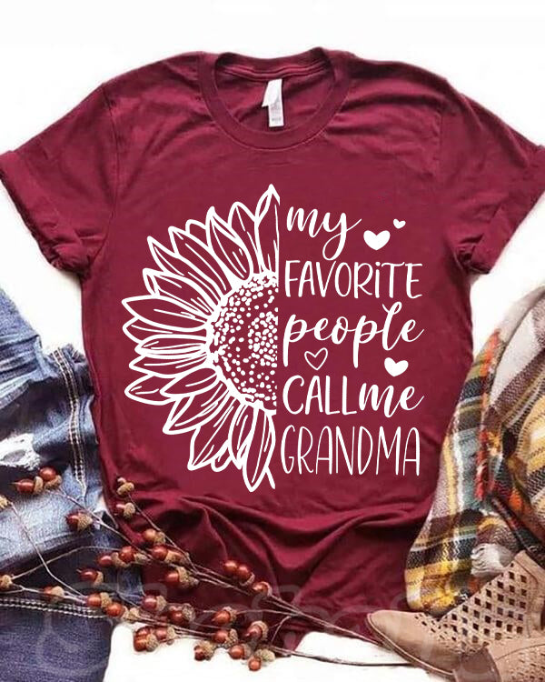 My Favorite People Call Me Grandma T-shirt