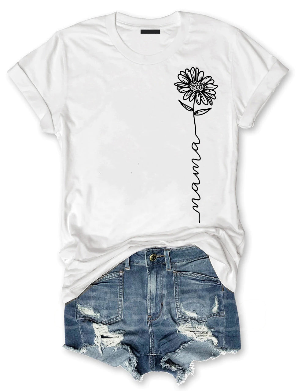 Mama flower T-shirt