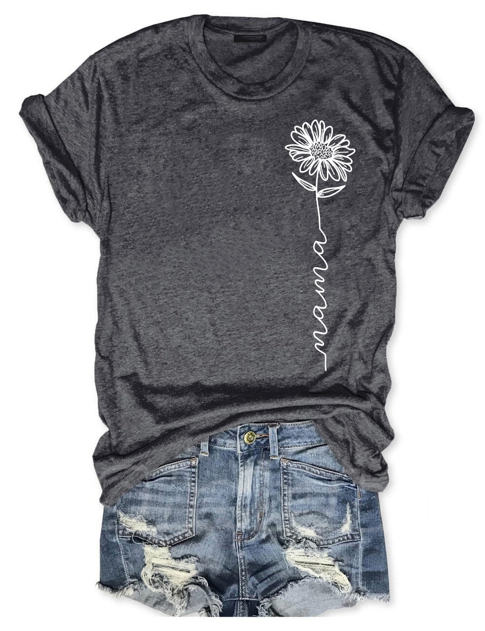 Mama flower T-shirt