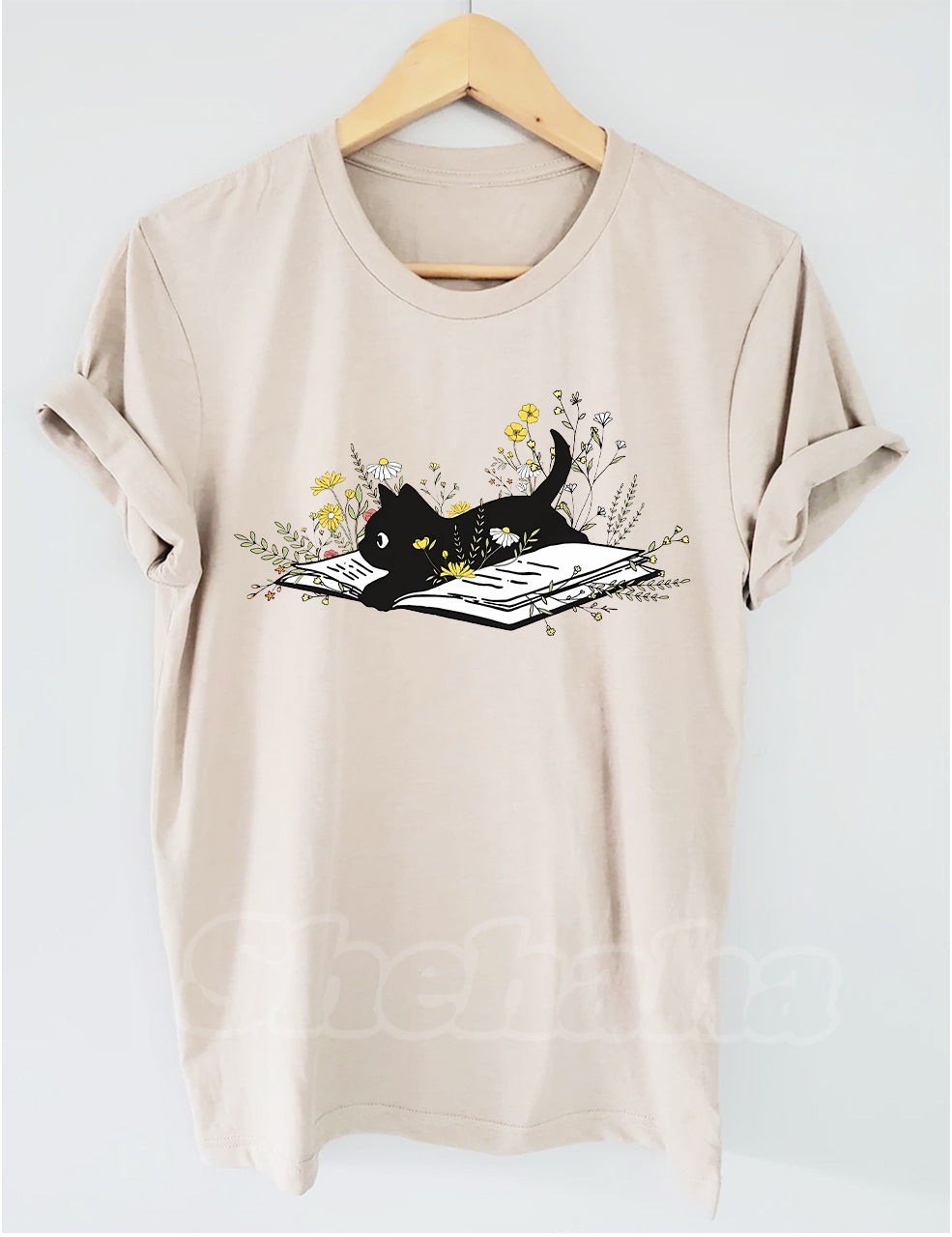 Floral Cat T-shirt
