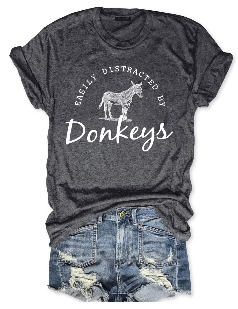 Easily Distracted By Donkeys T-shirt