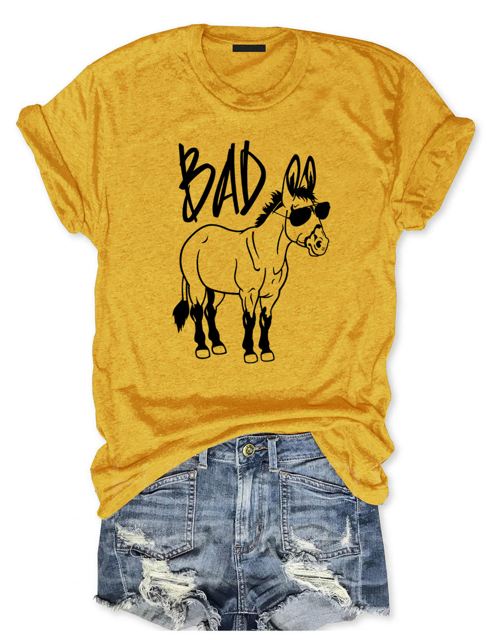 Bad Ass Funny Donkey T-shirt