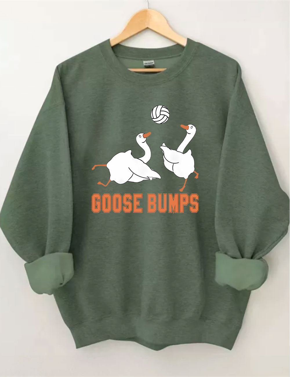 Goose Bumps Funny Volleyball Sweatshirt