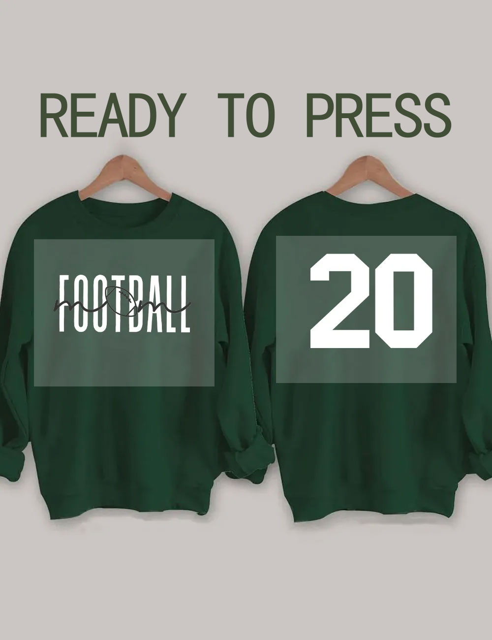 Custom Football Mom DTF Heat Transfer
