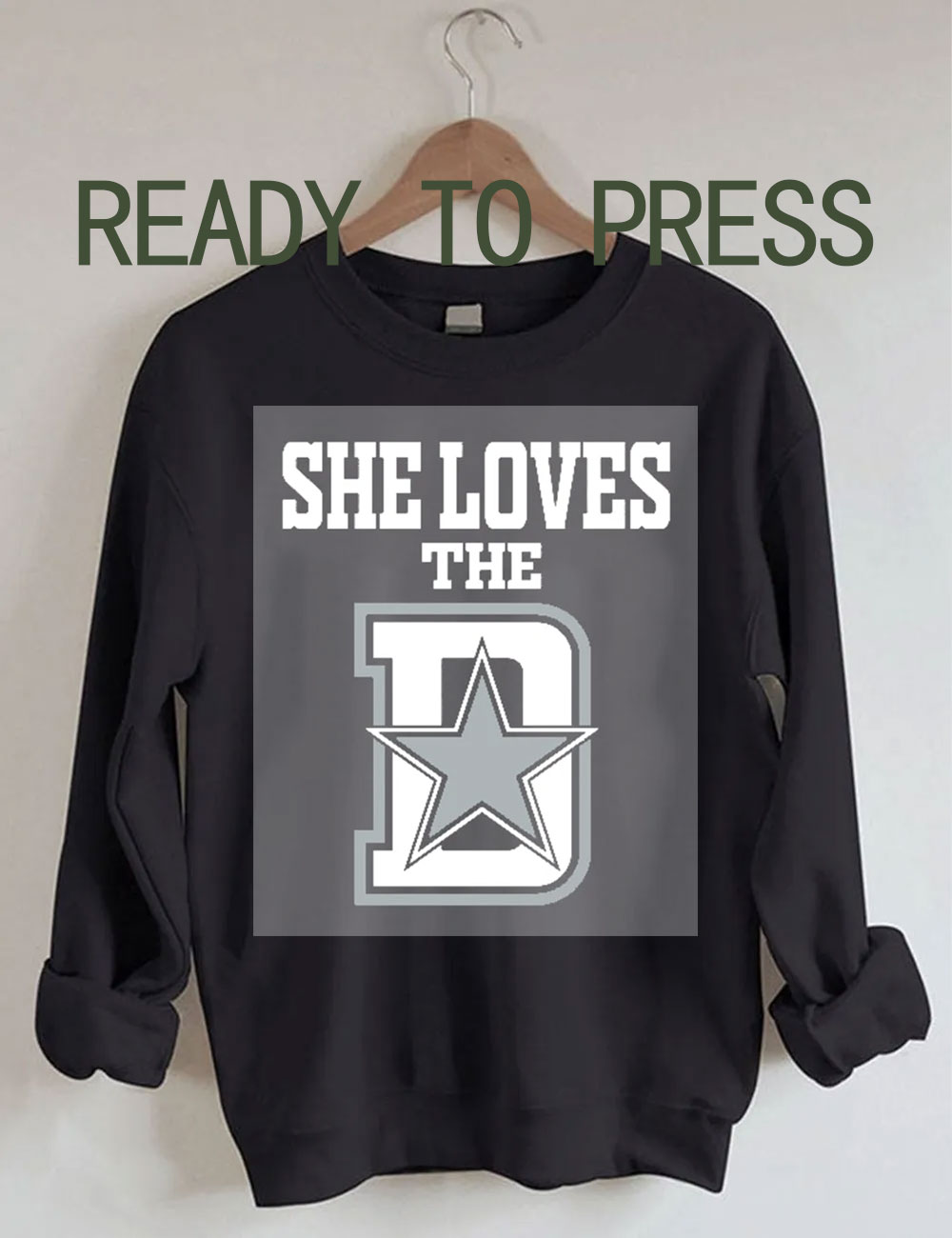 She Loves The Dallas Cowboys DTF Heat Transfer