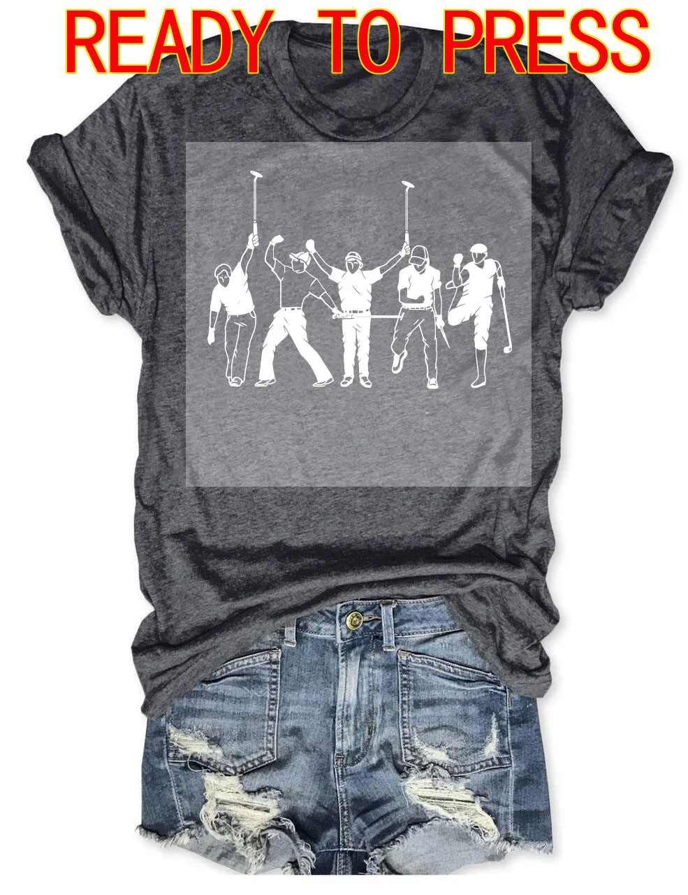 Golf Player DTF Heat Transfer