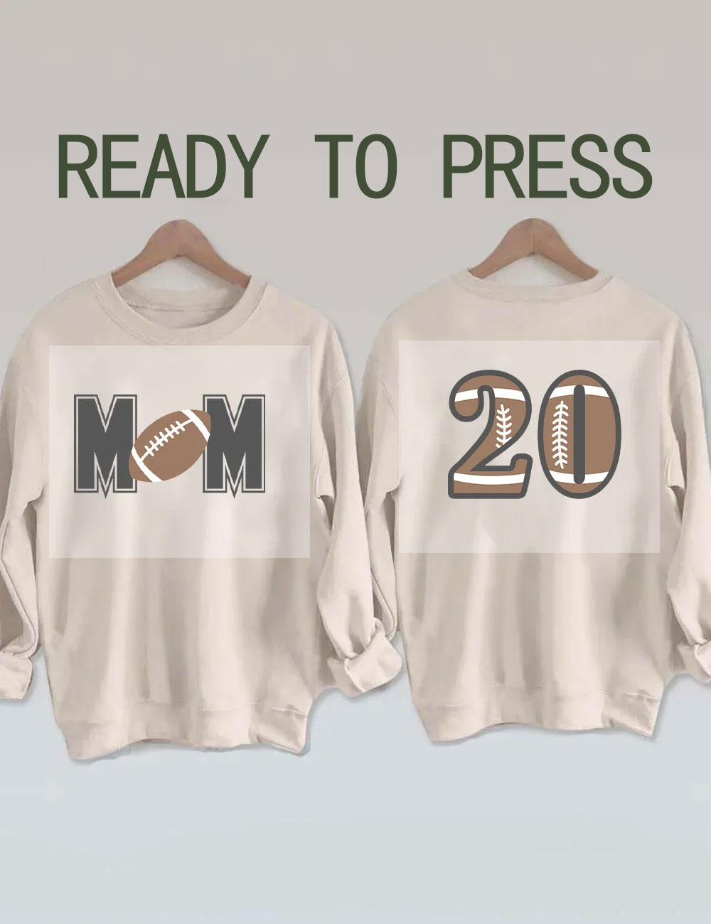 Custom Football Mom DTF Heat Transfer