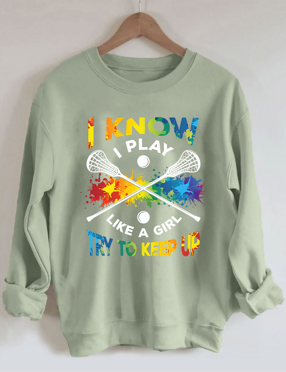 Lacrosse Player Sweatshirt