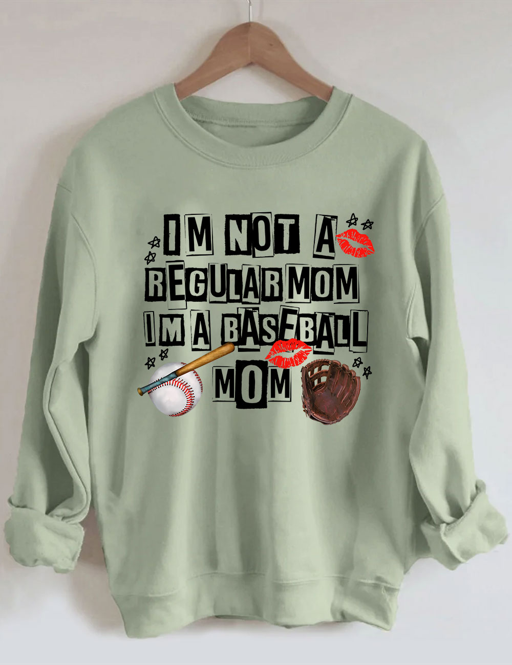 I??m Not Regular Mom I??m A Baseball Mom Sweatshirt