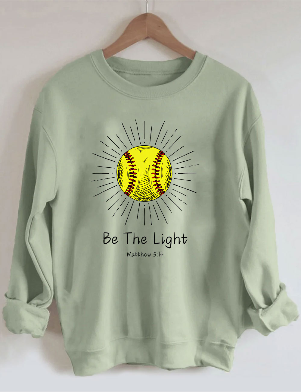 Be The Light Softball Sweatshirt