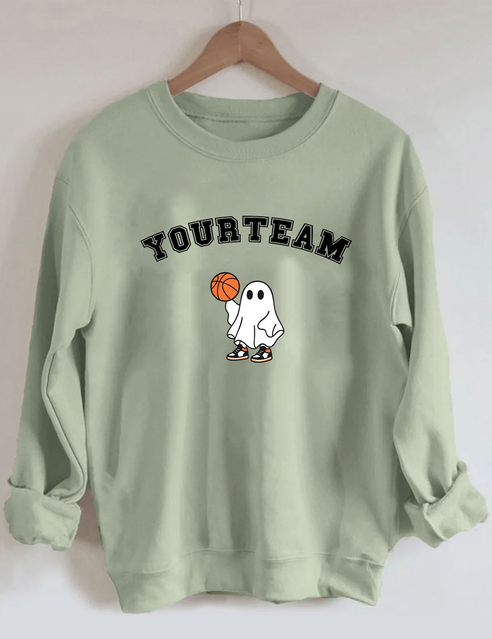 Custom Ghost Basketball Funny Sweatshirt
