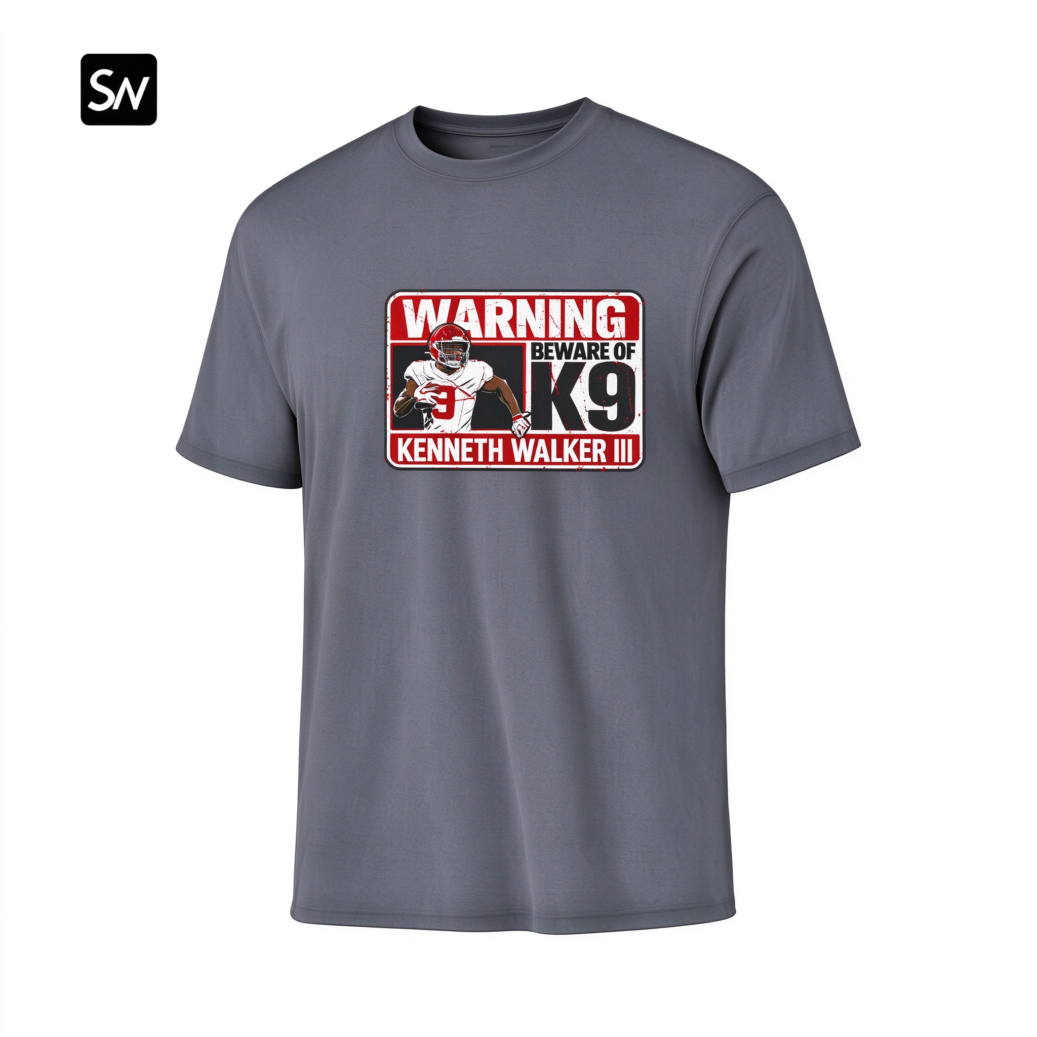 Kenneth Walker Beware of K9 Dry-easy T-Shirt