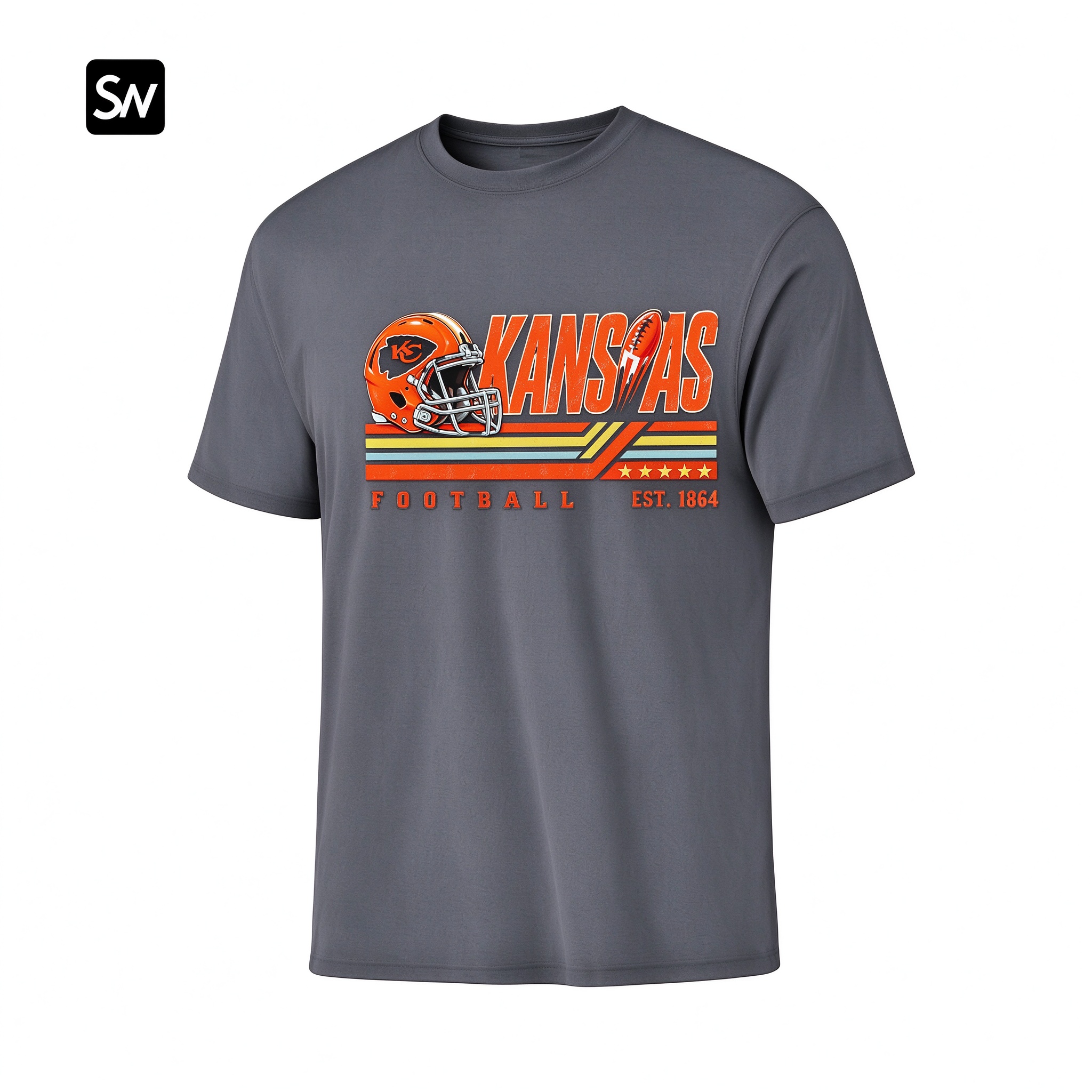 Retro Kansas Football Dry-easy T-Shirt
