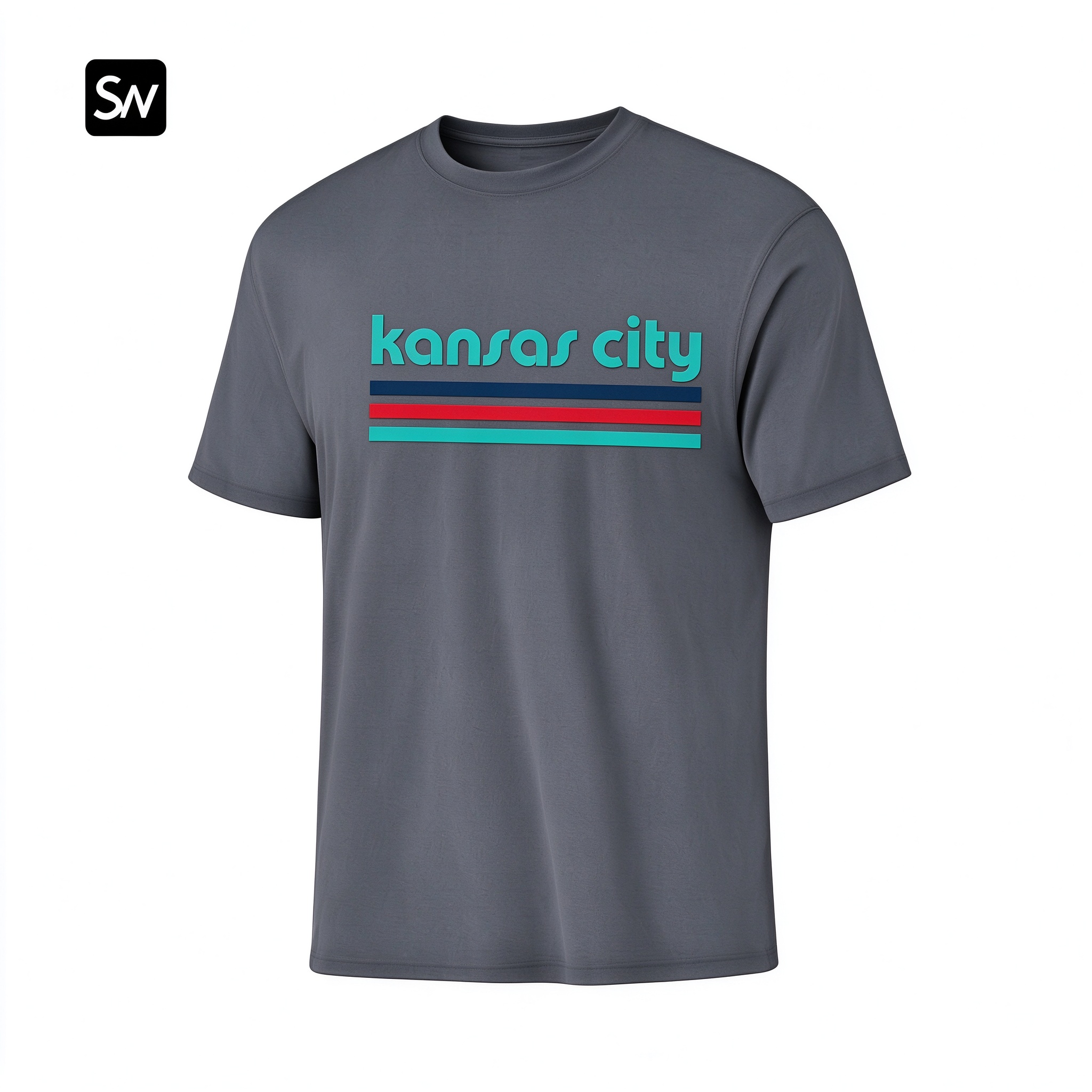 Kansas City 70s Striped Football Dry-easy T-Shirt