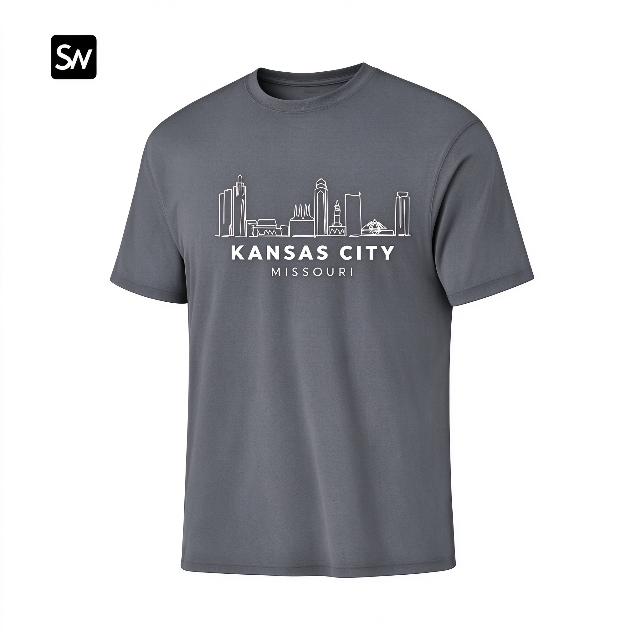 Kansas City Missouri Skyline Dry-easy T-Shirt