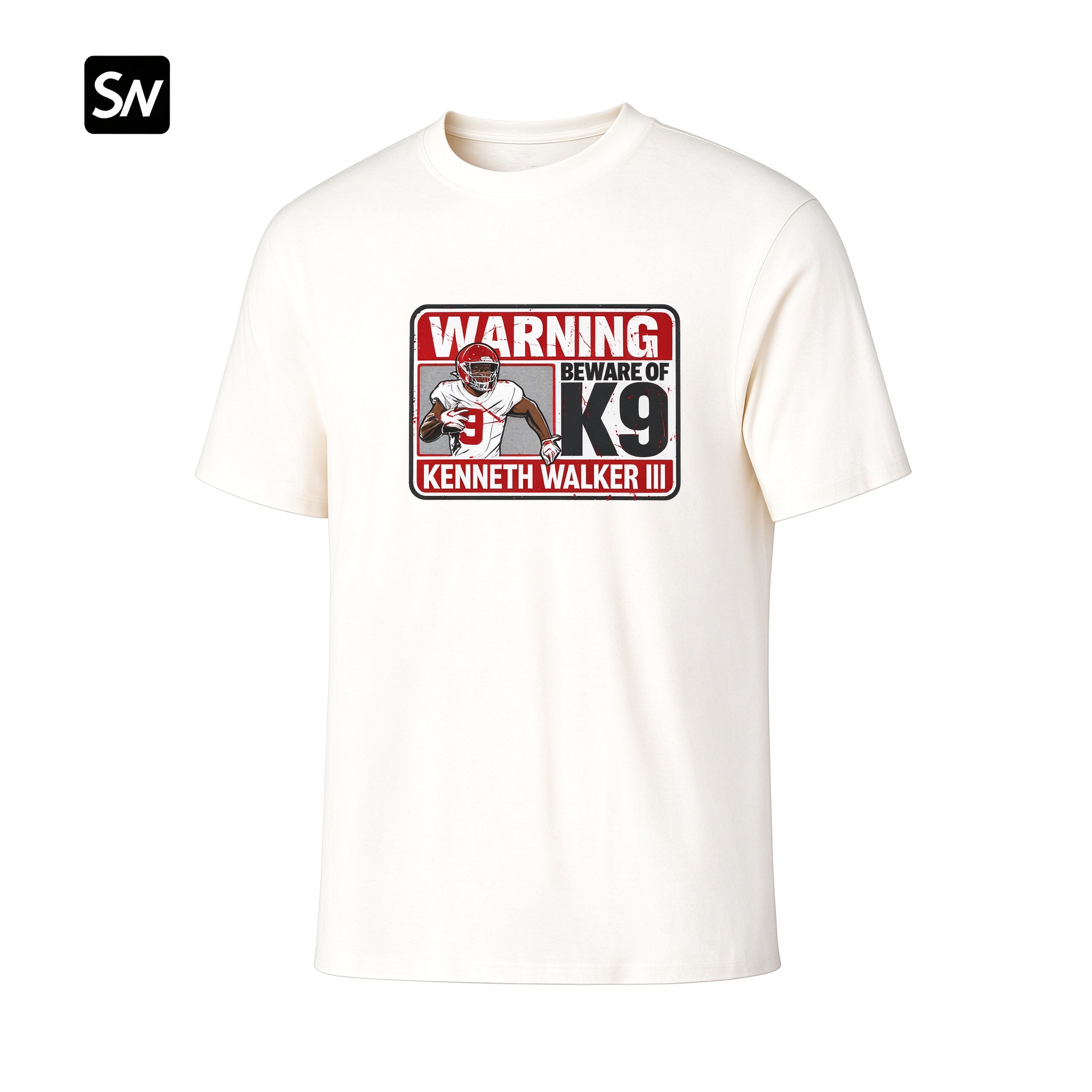Kenneth Walker Beware of K9 Dry-easy T-Shirt