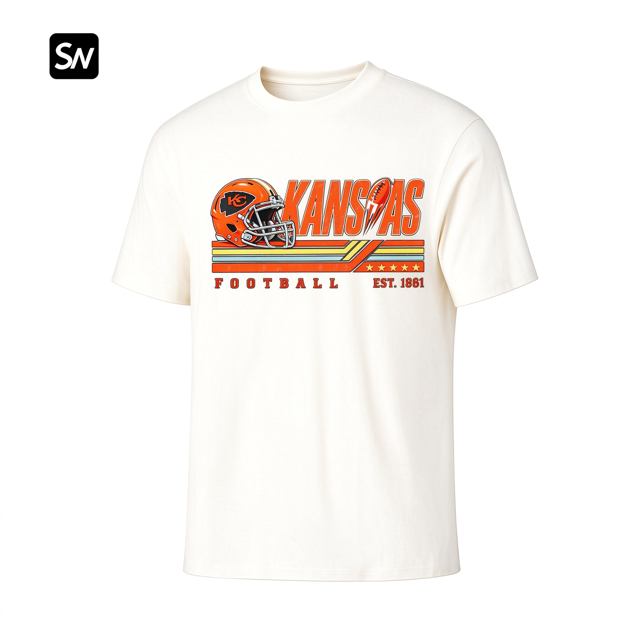 Retro Kansas Football Dry-easy T-Shirt