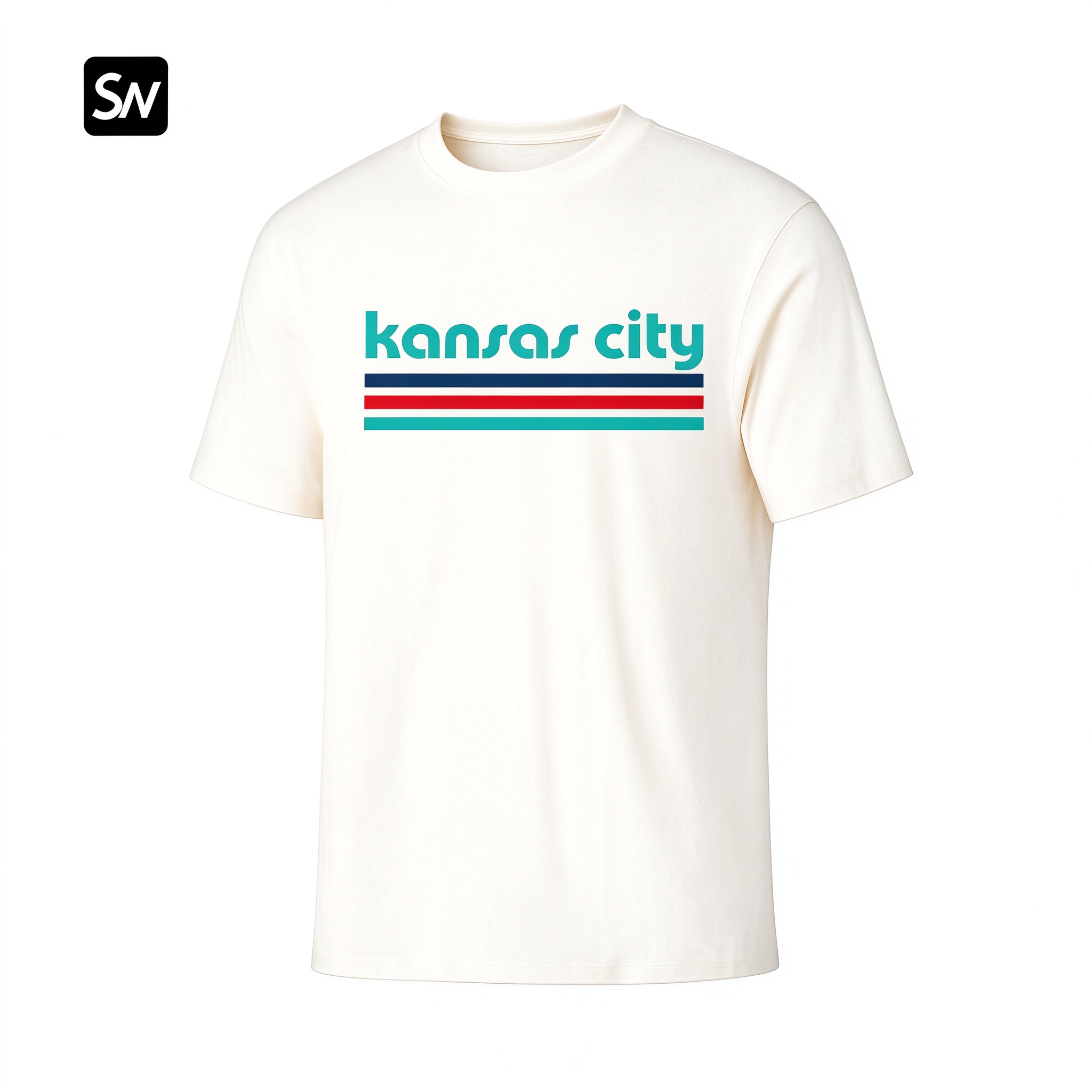 Kansas City 70s Striped Football Dry-easy T-Shirt