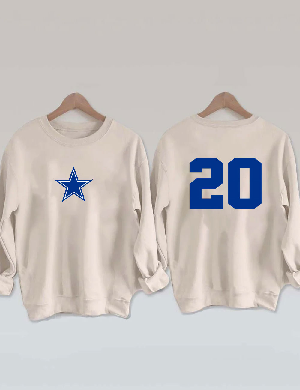 Dallas Football Custom Number Sweatshirt