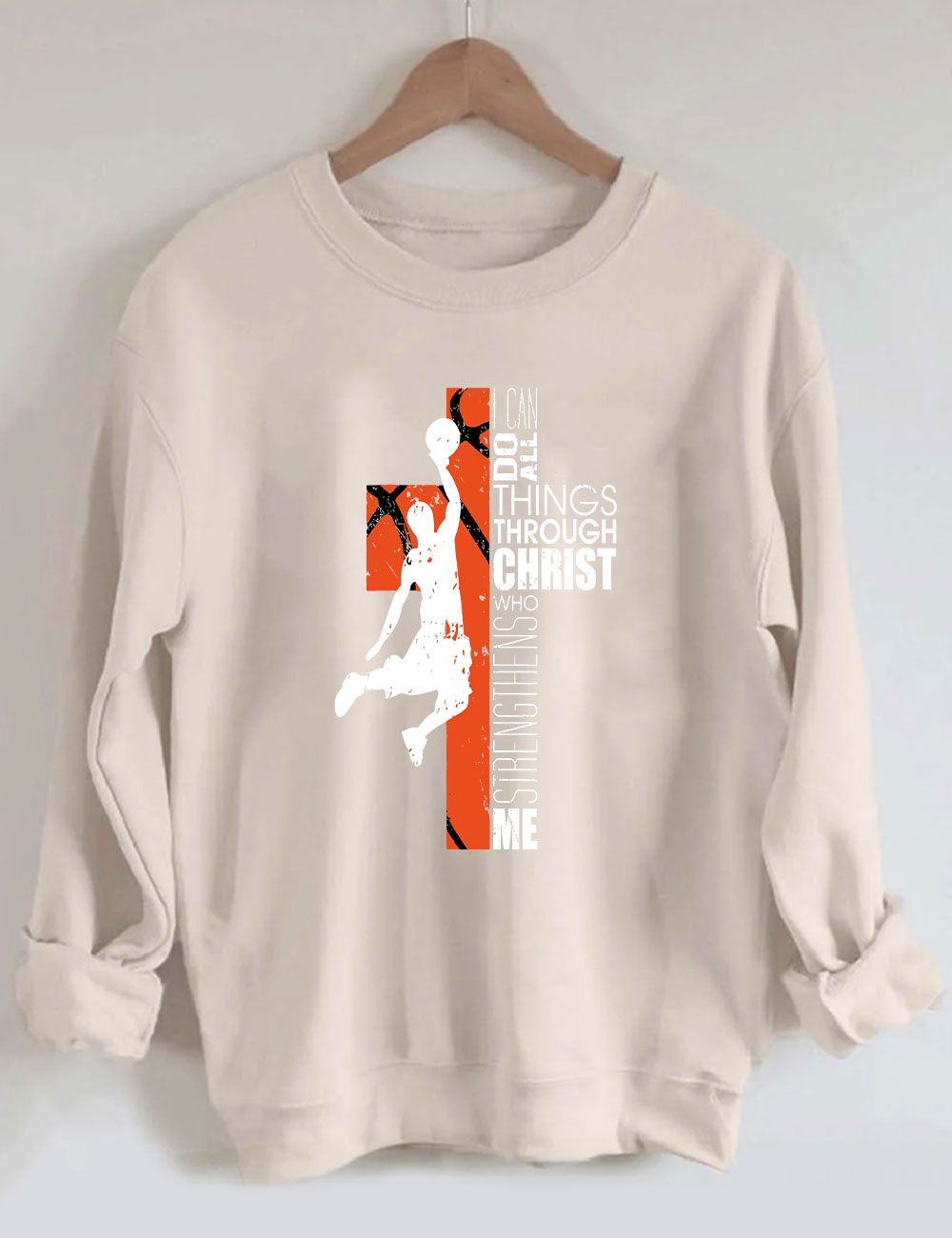 Christian Basketball Boys Girls Sweatshirt