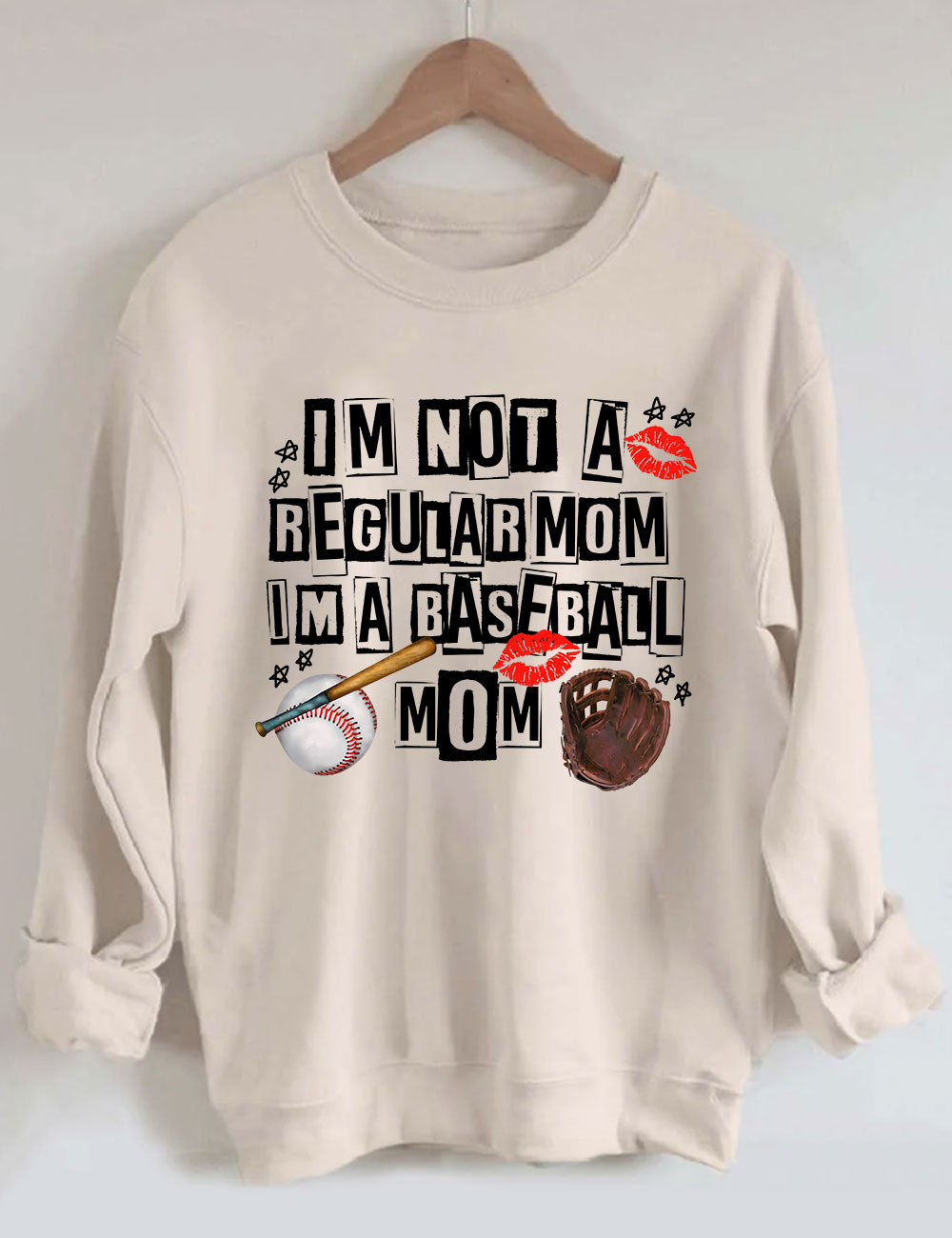I??m Not Regular Mom I??m A Baseball Mom Sweatshirt