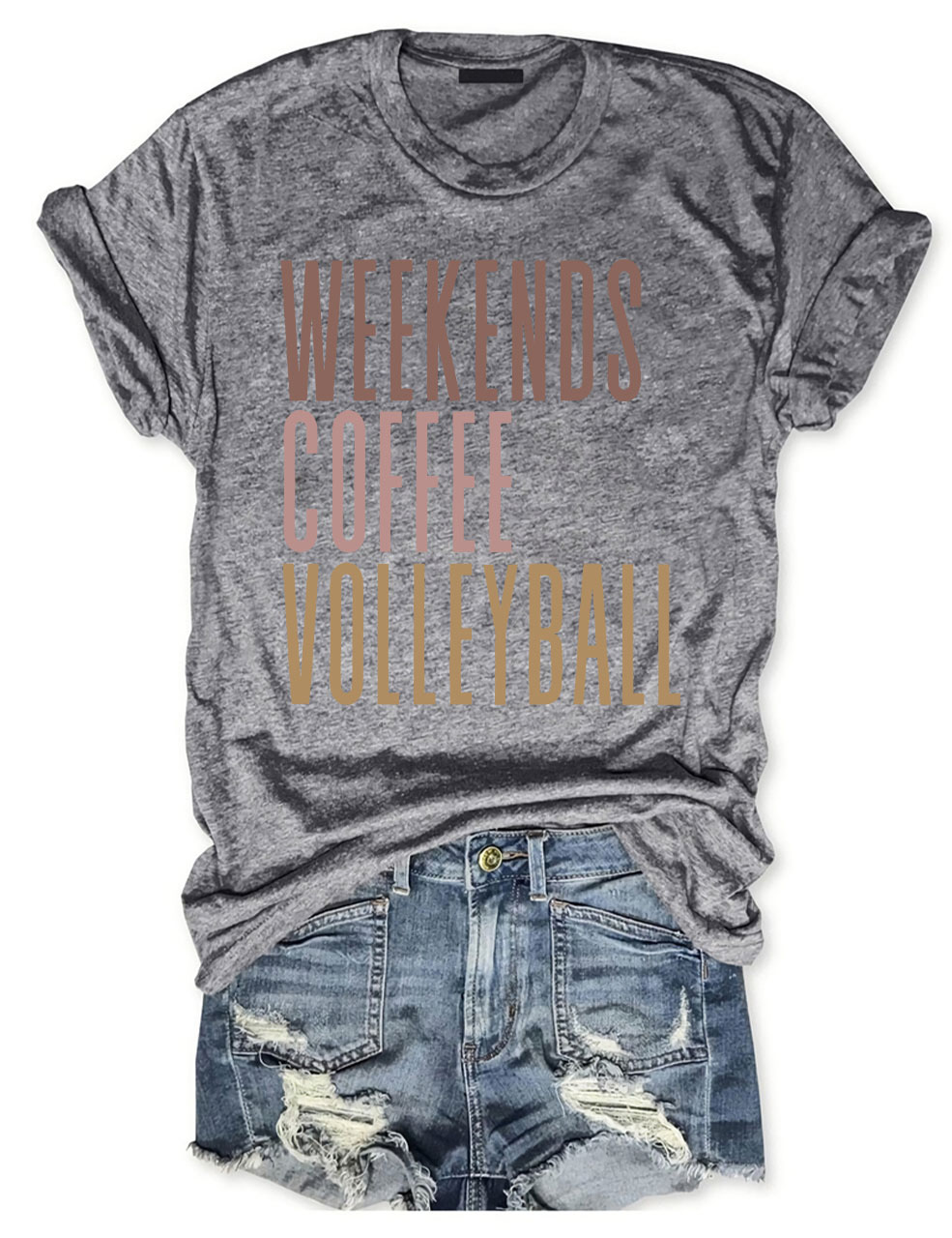 Weekends Coffee Volleyball T-shirt