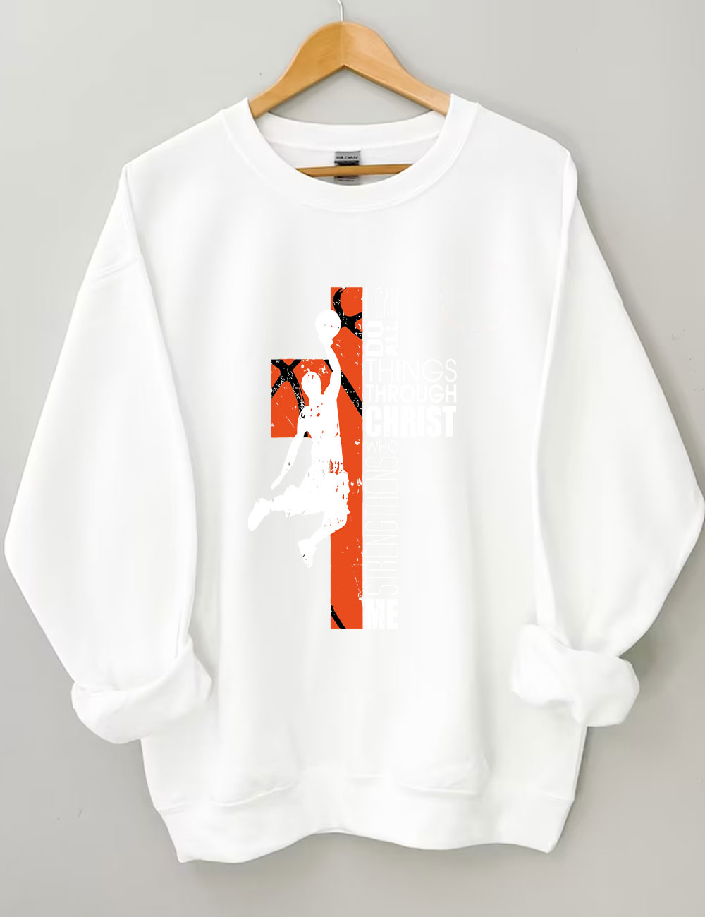 Christian Basketball Boys Girls Sweatshirt