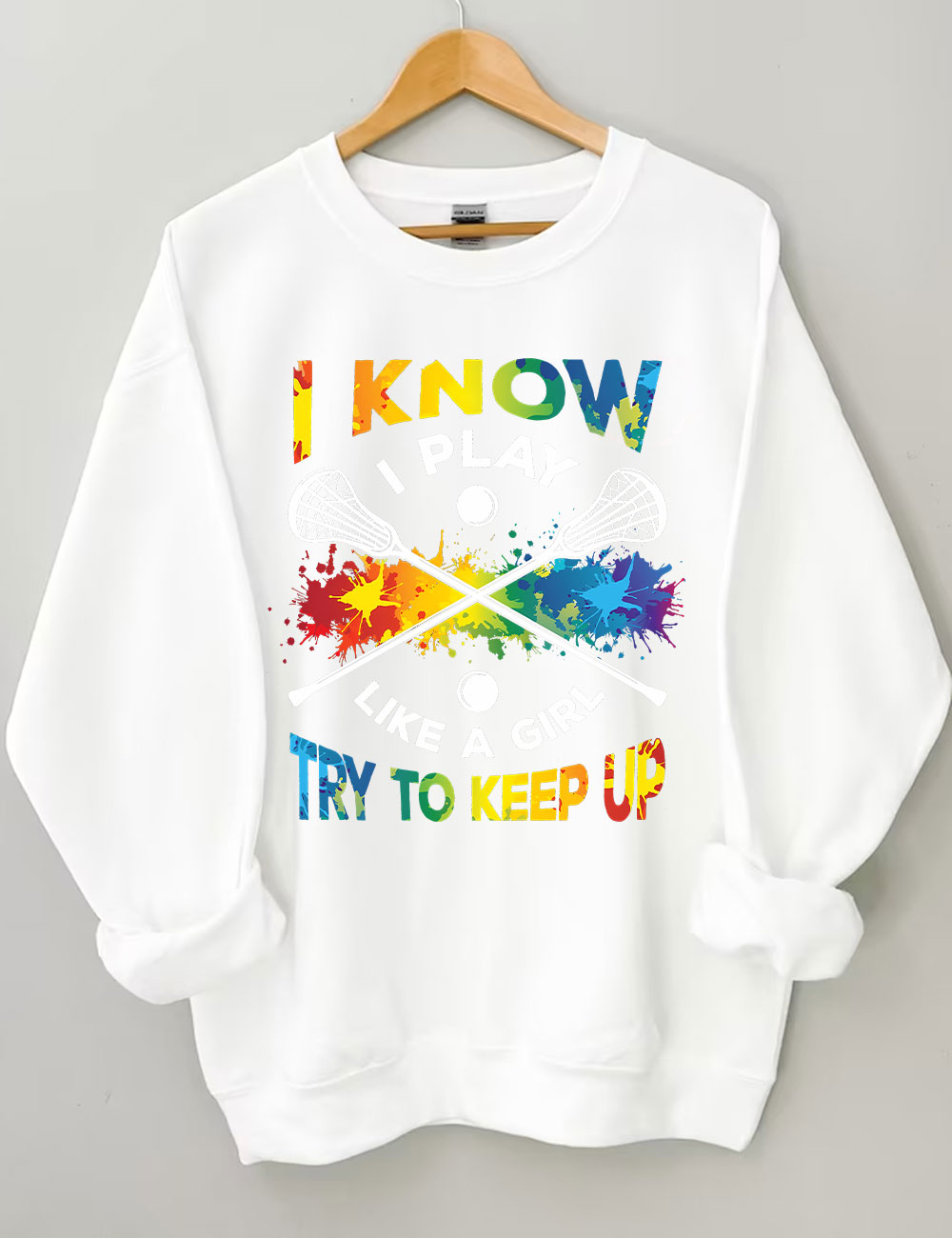 Lacrosse Player Sweatshirt