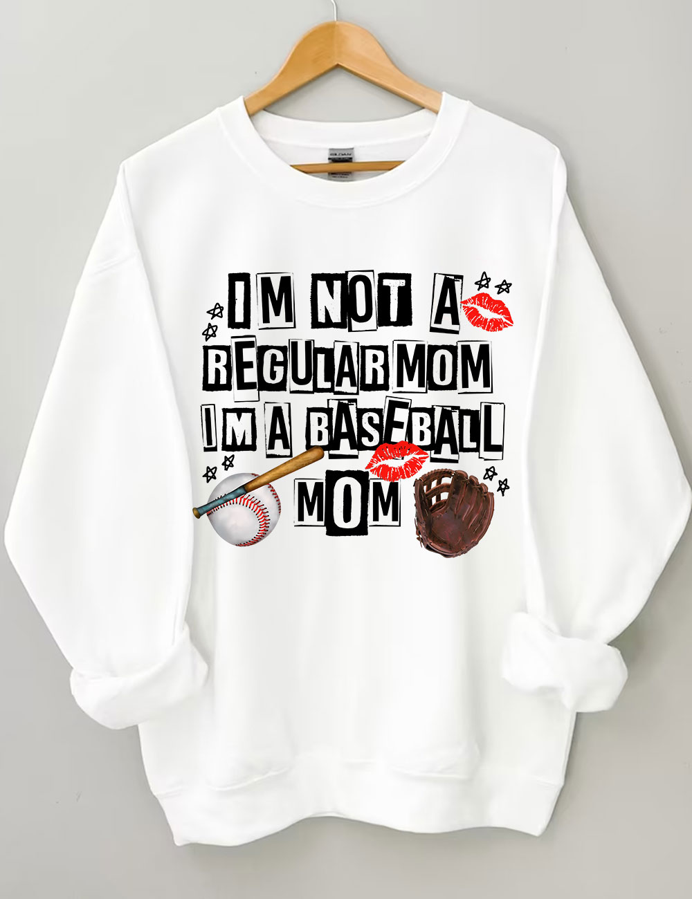 I??m Not Regular Mom I??m A Baseball Mom Sweatshirt