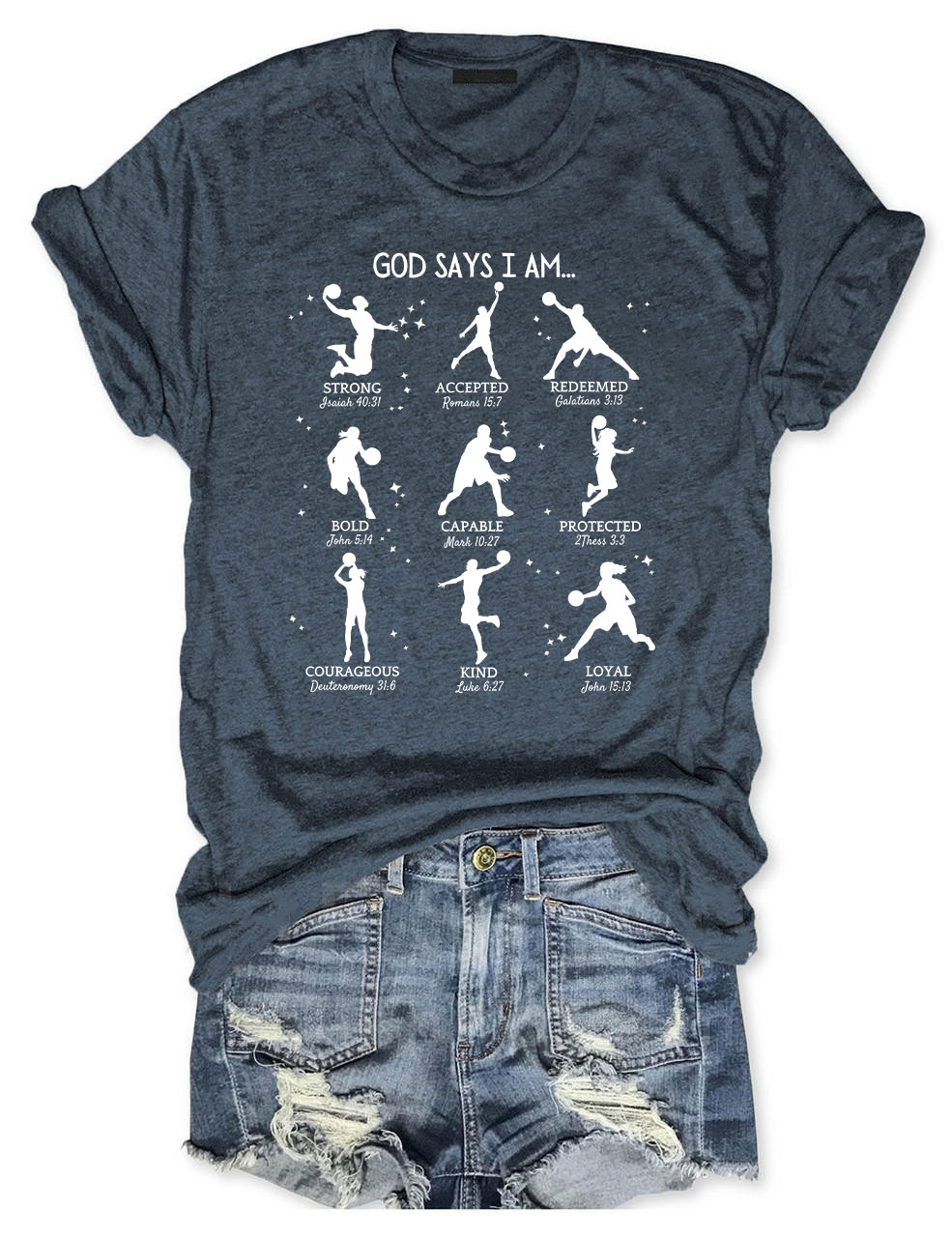 God Says I am Basketball T-shirt