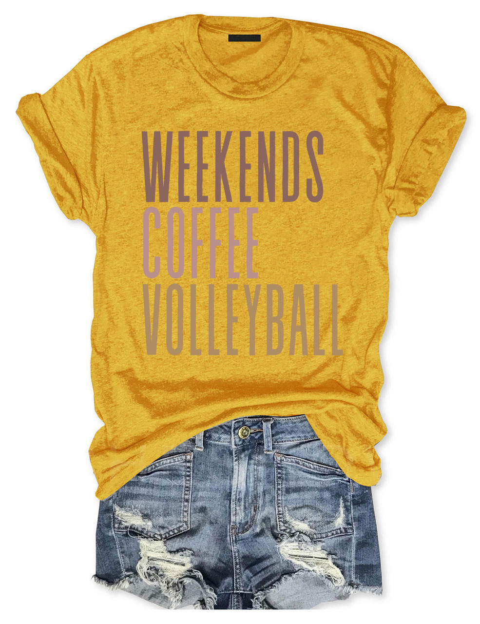 Weekends Coffee Volleyball T-shirt