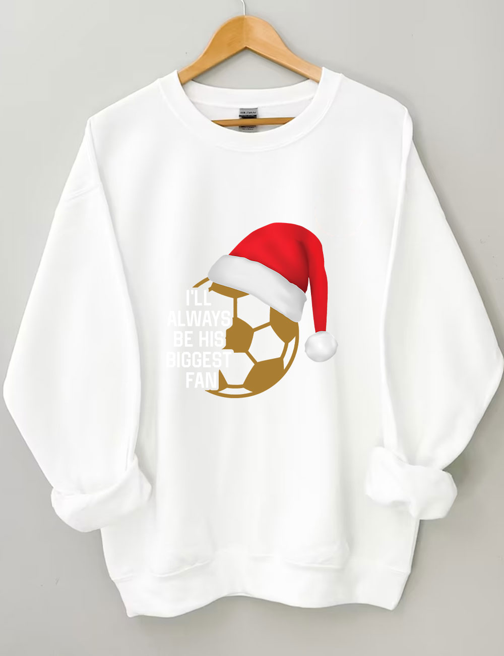 Custom Christmas Santa Soccer Funny Sweatshirt