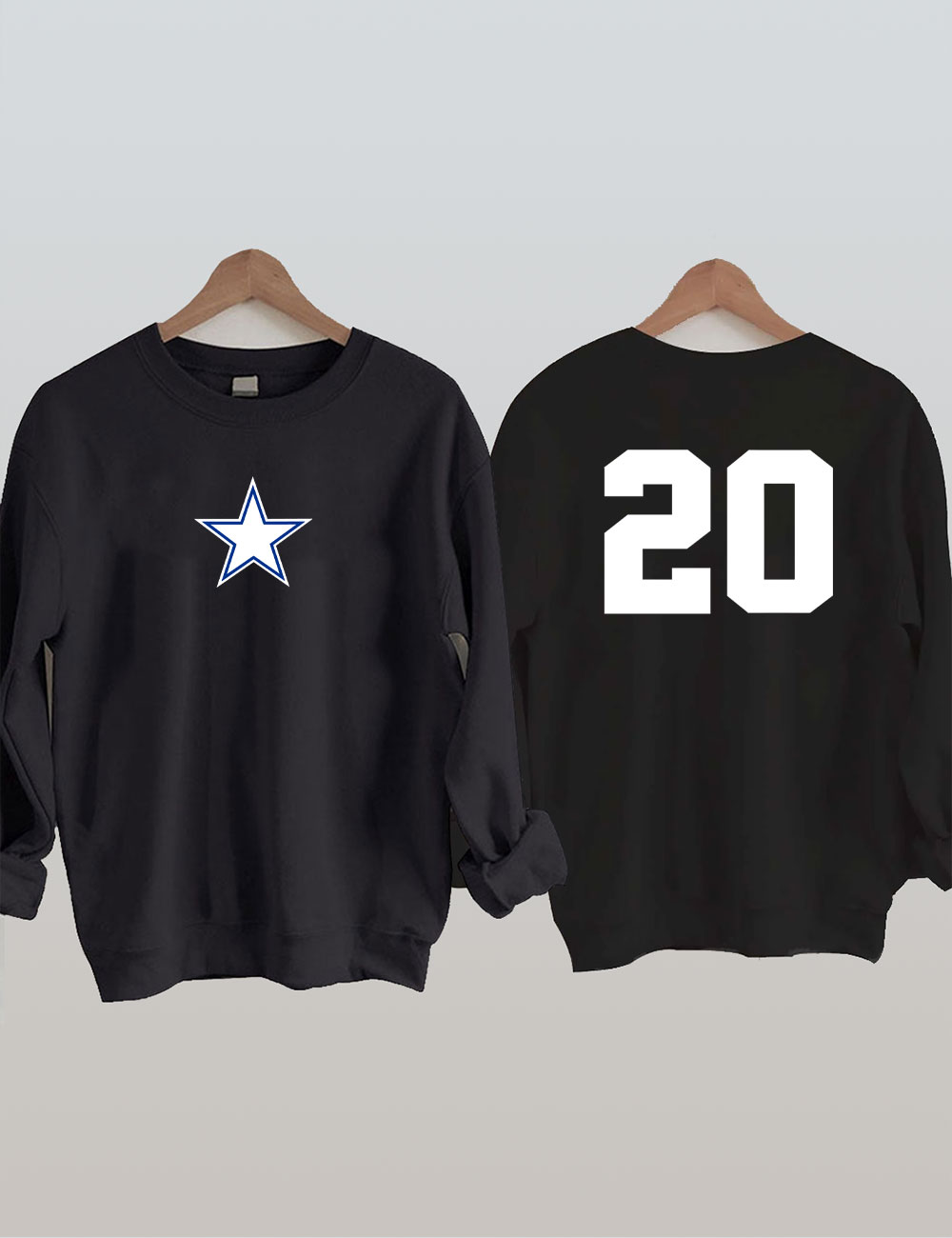 Dallas Football Custom Number Sweatshirt