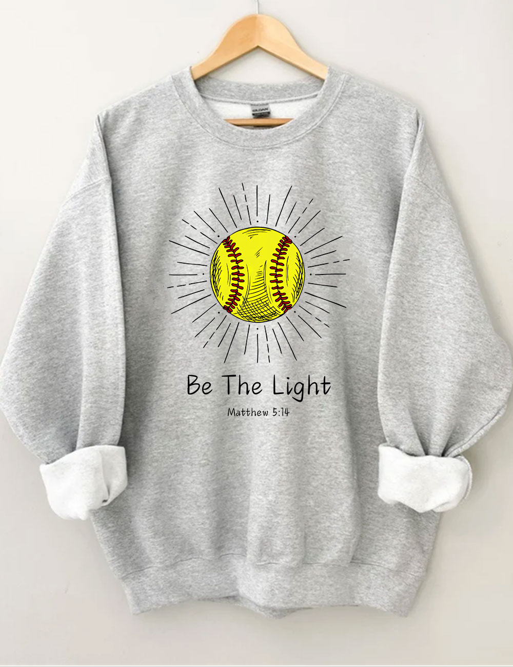 Be The Light Softball Sweatshirt