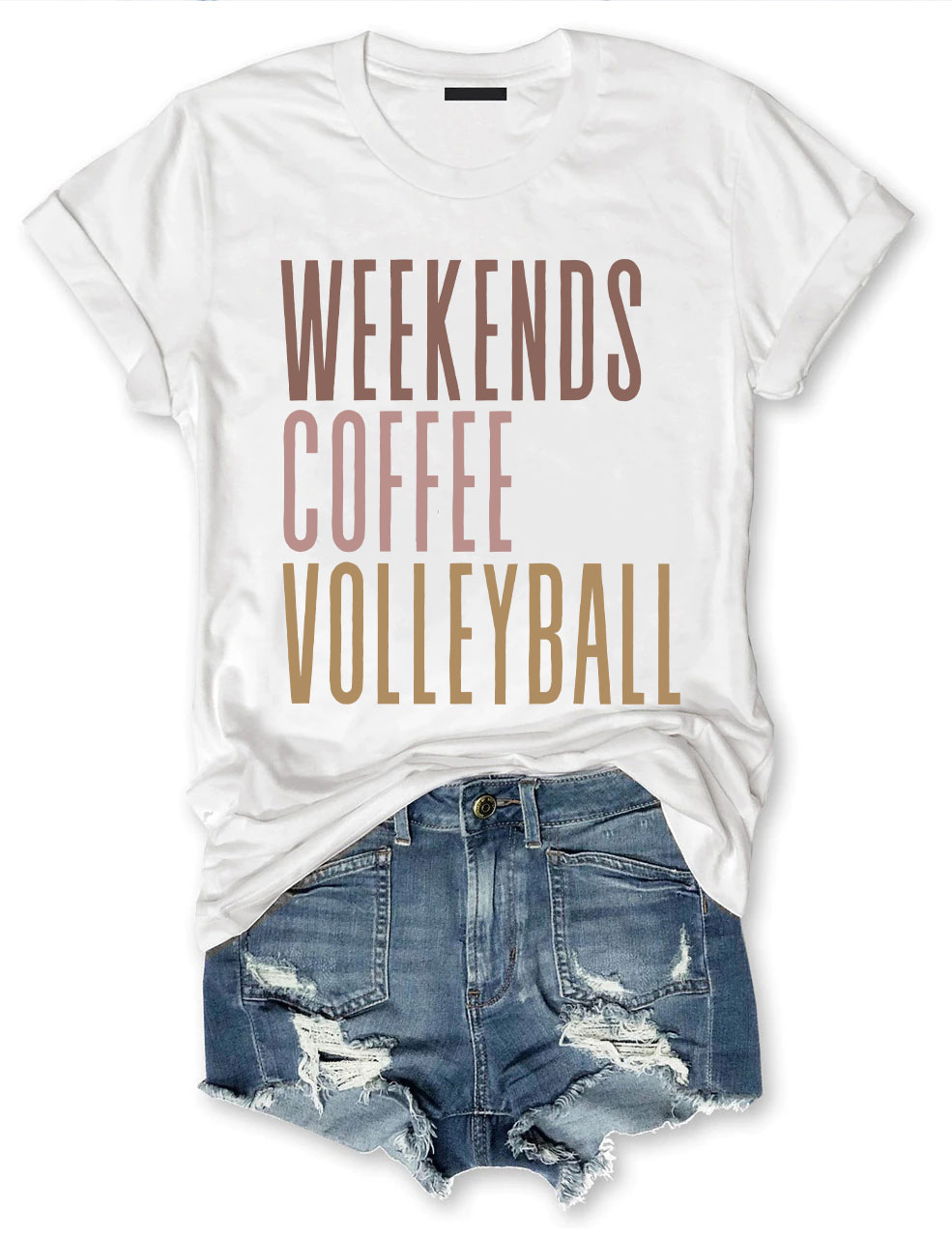 Weekends Coffee Volleyball T-shirt