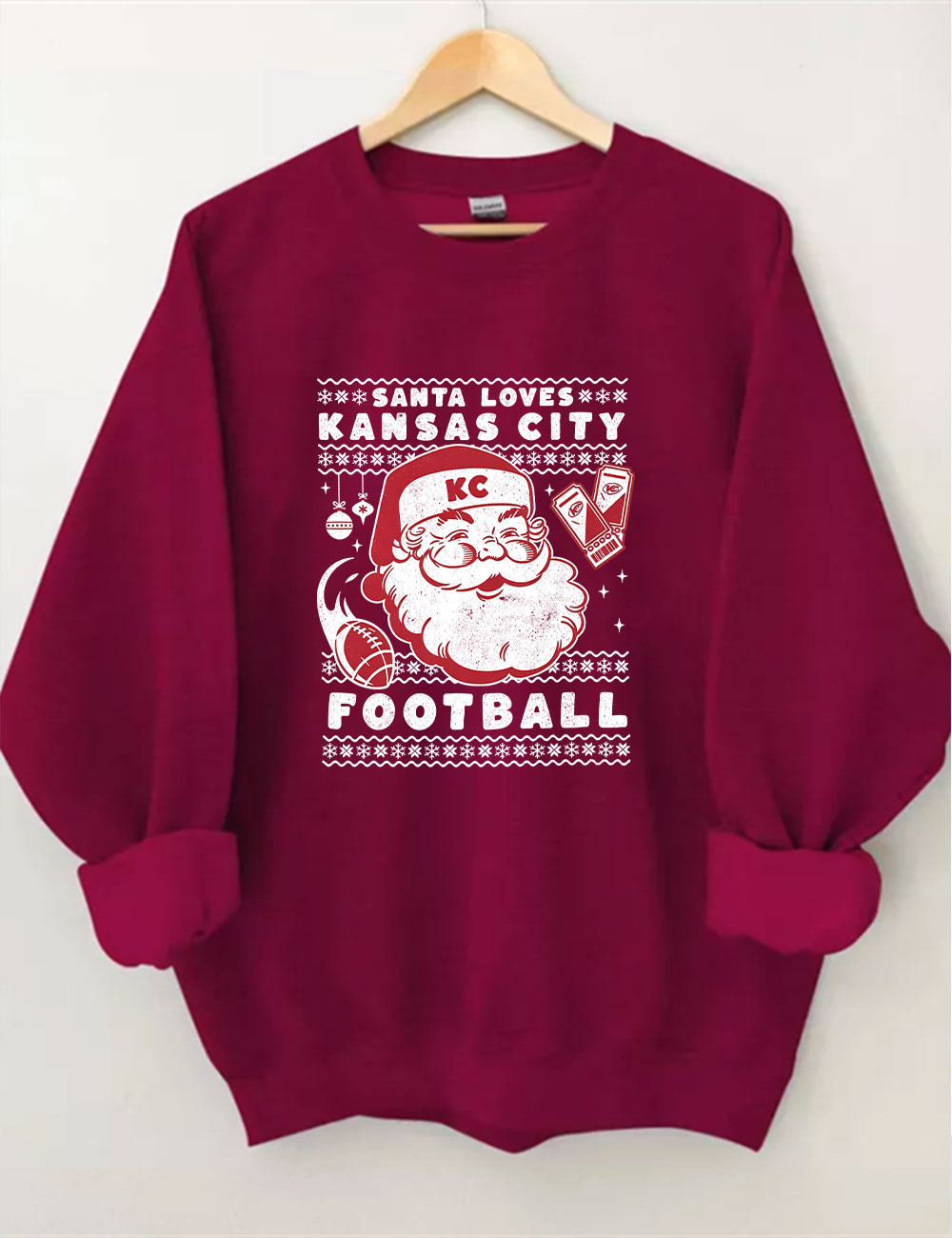 Christmas Kansas City Football Sweatshirt