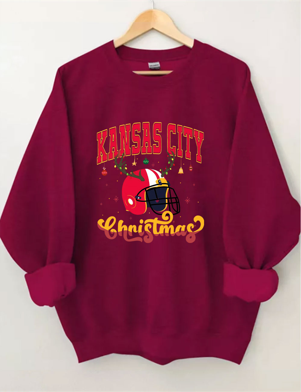 Kansas City Christmas Football Sweatshirt