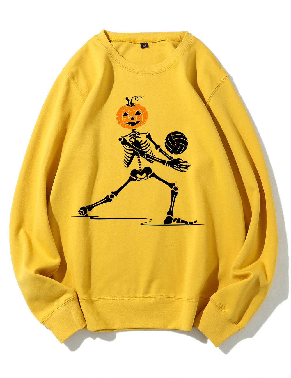 Skeleton Volleyball Pumpkin Sweatshirt