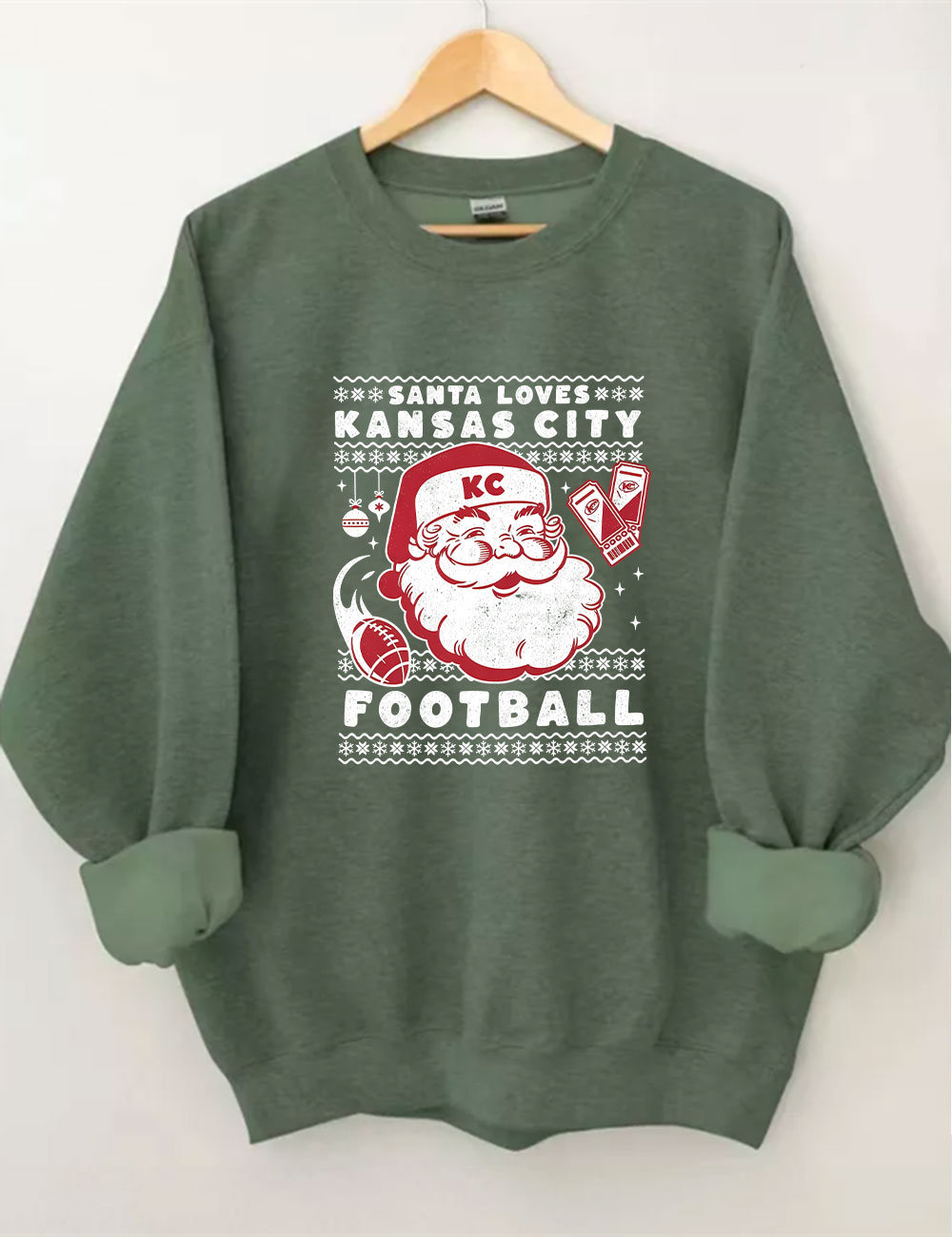 Christmas Kansas City Football Sweatshirt