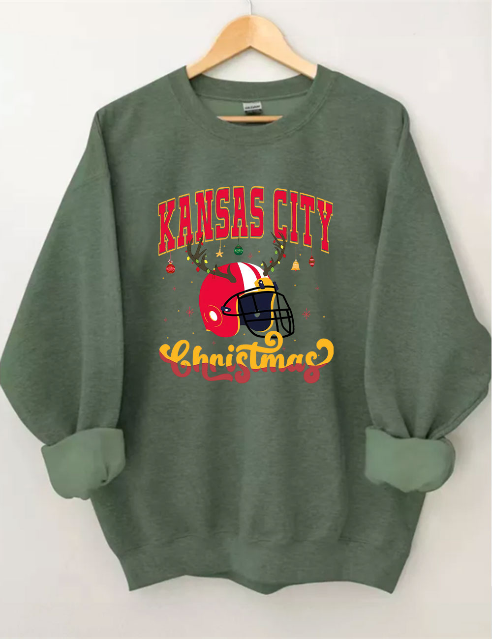Kansas City Christmas Football Sweatshirt