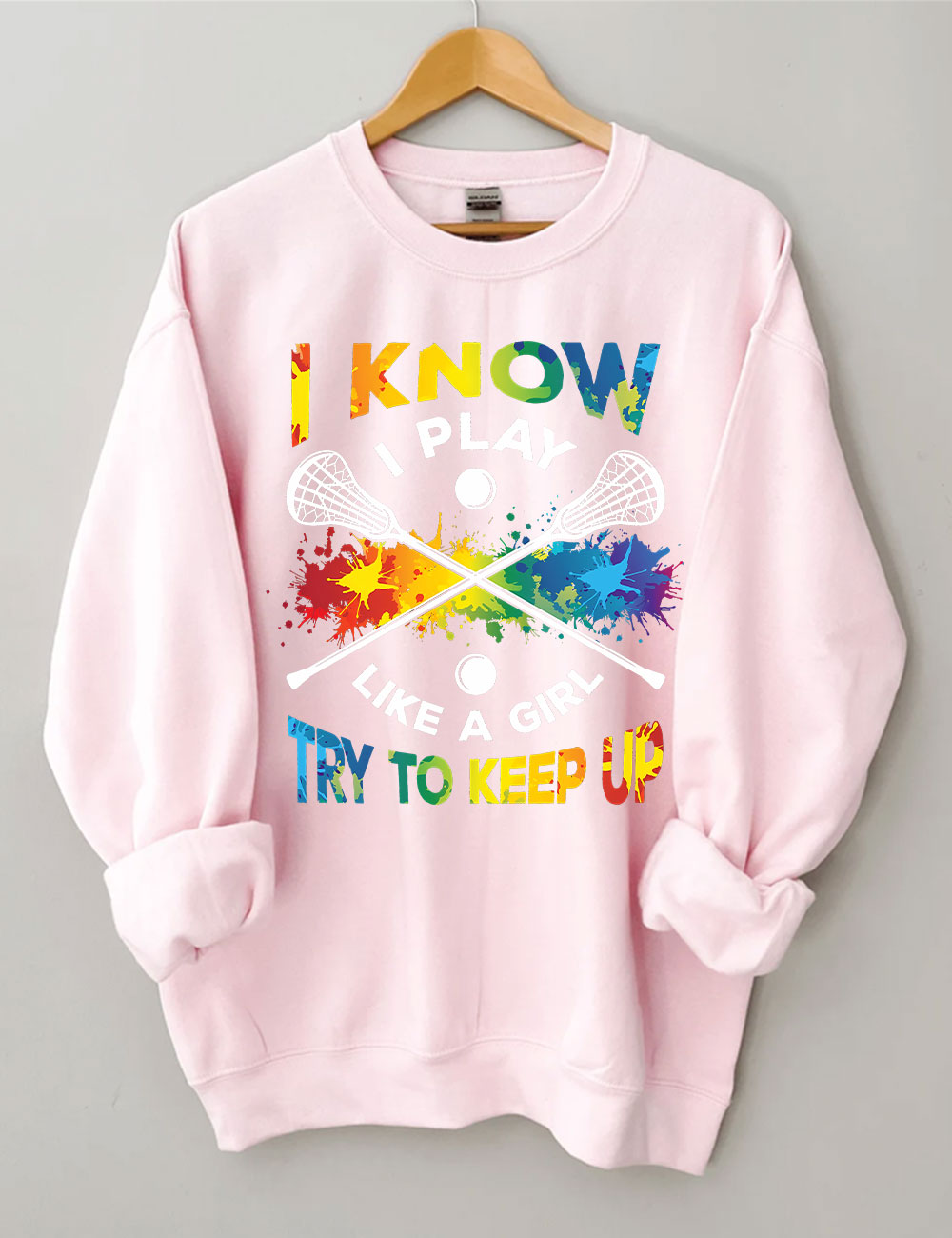 Lacrosse Player Sweatshirt