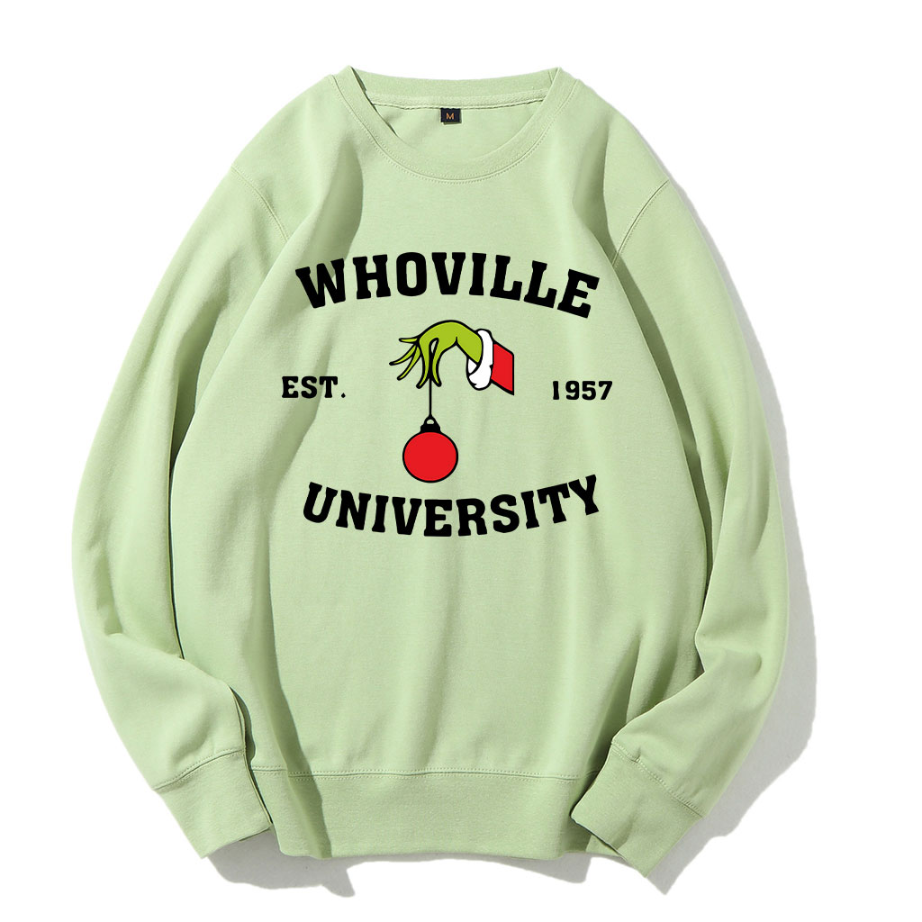 Vintage Christmas Whoville University Est 1957 Funny Sweatshirt