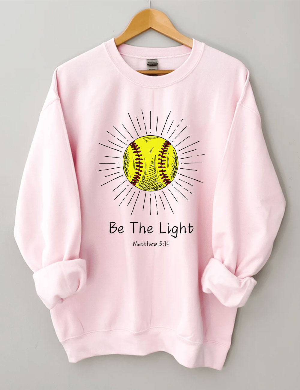 Be The Light Softball Sweatshirt